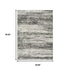 2' X 8' Gold And Slate Abstract Runner Rug